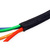 ROLINE Tuyau passe-câbles en PVC à fermeture automatique, noir, 2,5 m