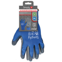 XL 13G POLYESTER PU COATED GLOVES