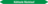 Mini-Rohrmarkierer - Kühlsole Rücklauf, Grün, 1.2 x 15 cm, Polyesterfolie