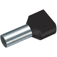 EMBOUT DOUBLE D'EXTRÉMITÉ DE CÂBLE VOGT VERBINDUNGSTECHNIK 470408D 1.5 MM² 8 MM PARTIELLEMENT ISOLÉ NOIR 100 PC(S)