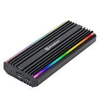 SILVERSTONE SST-MS13 - CARCASA RGB NVME/SATA M.2 SSD USB-C 3.2 GEN 2 10GBPS