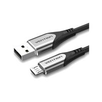 VENTION CABLE USB 2.0 COAHC/ USB MACHO - MICROUSB MACHO/ HASTA 60W/ 480MBPS/ 25CM/ GRIS