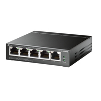 TP-Link TL-SG105MPE hálózati kapcsoló L2 Gigabit Ethernet (10/100/1000) Ethernet-áramellátás (PoE) támogatása Fekete