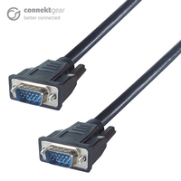 connektgear 20m VGA Monitor Connector Cable - Male to Male - Fully Wired + Ferrite Cores
