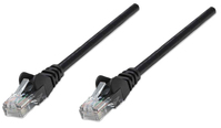 Intellinet Network Patch Cable, Cat6, 7.5m, Black, CCA, U/UTP, PVC, RJ45, Gold Plated Contacts, Snagless, Booted, Lifetime Warranty, Polybag