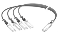 Extreme networks 5m QSFP+ cable de fibra optica QSFP+ 4x SFP+ Negro