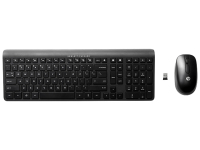 HP 2.4 GHz Wireless Keyboard and Mouse tastiera Mouse incluso RF Wireless Nero