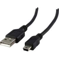 Schwaiger CK1522 533 USB-kabel 1,8 m USB 2.0 USB A Mini-USB B Zwart