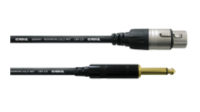 Cordial CCM 10 FP audio kabel 10 m 6.35mm Zwart