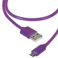 Vivanco 36255 USB Kabel 1,2 m USB 2.0 USB A Micro-USB B Violett