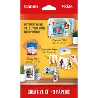 Canon Il kit di per la tua creatività - 3 tipi di carta