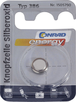 Conrad 1505790 huishoudelijke batterij Wegwerpbatterij SR43W Zilver-oxide (S)