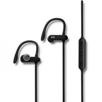 Qoltec 50826 hoofdtelefoon/headset Draadloos oorhaak, In-ear Oproepen/muziek Micro-USB Bluetooth Zwart