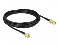 DeLOCK 90441 coax-kabel LMR100 5 m SMA Zwart