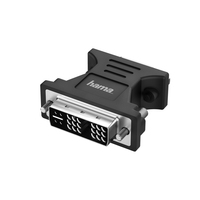 Hama 00200340 cambiador de género para cable DVI-I VGA (D-Sub) Negro
