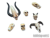 Tabletop-Art Fantasy Skulls