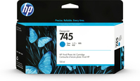 HP 745 cyaan DesignJet inktcartridge, 130 ml