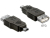 DeLOCK 65399 changeur de genre de câble mini USB A USB A Noir