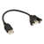 InLine 33441D USB-kabel 0,2 m USB 2.0 USB A Zwart