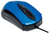 Manhattan Edge USB-Maus, USB, optisch, kabelgebunden, drei Tasten plus Mausrad, 1000 dpi, blau