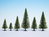 NOCH Model Spruce Trees parte y accesorio de modelo a escala Árbol