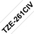 Brother TZE261CIV labelprinter-tape Zwart op wit
