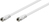 Goobay SAT Antenna Cable (<70 dB), Double Shielded, F plug male to F plug male, CCS, PVC-5 mm, 15 m, white