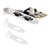 StarTech.com 2 Port PCI Express Serielle Schnittstellenkarte, PCIe auf RS232 (DB9), PC Serielle Karte/Erweiterungskarte, Voll-/Niedrigprofilblende, 2 Serielle Anschlüsse, 16C105...