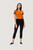 Damen V-Shirt Contrast MIKRALINAR®, orange/anthrazit, 6XL - orange/anthrazit | 6XL: Detailansicht 7