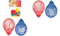 PAPSTAR Zahlenluftballons "9", rund, farbig sortiert (6481429)