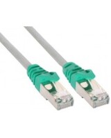 InLine Crossover-Kabel RJ-45 M bis M 30 cm SF/UTP CAT 5e geformt Grau