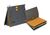 ELBA chic ULTIMATE Organisationshefter, DIN A4, 240 g/m² starker Kraft-Karton, anthrazit mit farbigen Trennblättern, 3er-Pack