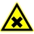 Warnschild ''Warnung vor gesundheitsschädlichen o. reizenden Stoffen, d 100 mm, Folie