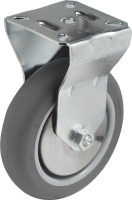 Produkt Bild von Stahl Bockrolle mit Rad aus Gummi ,Traglast 40 Kg