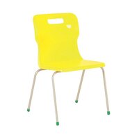 Titan 4 Leg Chair 460mm Yellow KF72198