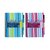 Pukka Pad Stripes Polypropylene Project Book 250 Pages A4 Blue/Pink (Pack of 3)