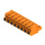 Buchsenleiste, 8-polig, RM 7.62 mm, gerade, orange, 1230210000