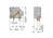 Leiterplattenklemme, 1-polig, RM 10 mm, 0,2-16 mm², 71 A, Käfigklemme, hellgrau,