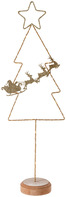 LED-Tannenbaum Zeenat; 18x9x54 cm (BxTxH); gold/braun