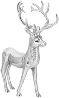 Deko-Hirsch Deer M; 20.5x45.75x30.5 cm (BxHxT); silber