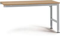 Manuflex AU6075.9006 Munka kiegészítő asztal UNIVERSAL szabvány multiplex lemezzel, szélesség nagysága = 1500 x 1200 x 760-870 mm Alumínium ezüst
