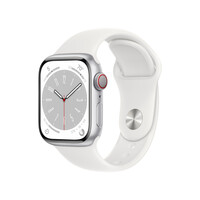 Apple Watch S8 CELL 41mm Silver Alu.Case/White Sp.Band