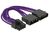Power Cable PCI Express 8 pin male <gt/> 2 x 4 pin male Belso tápkábelek