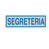 Adesivo di Segnalazione - Segreteria - 165x50 mm - 96690 (Blu e Argento Conf. 10