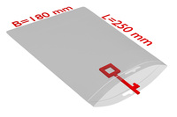 PE-Druckverschlussbeutel 180x250mm, 50µ, transparent, Eurolochung