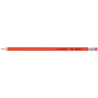 Bleistift mit Radierer, HB, rot Q-CONNECT KF25011