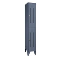 Steel locker with stud feet