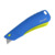 Pacific Handy Cutter® Rebel auto-retract Sicherheitsmesser mit Zangengriff, blaues Cuttermesser optimal für Handschuhe