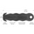 Klever® Kutter - 1 Stk - schwarzes Sicherheitsmesser mit zwei verdeckten Klingen im Doppelhaken-Design - Einweg-Sicherheitsschneider für präzise Schnitte