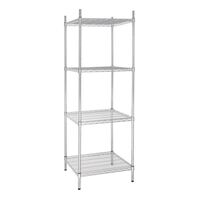 Vogue 4 Tier Wire Tower Unit Made of Galvanised Zinc - 1830X610X610mm